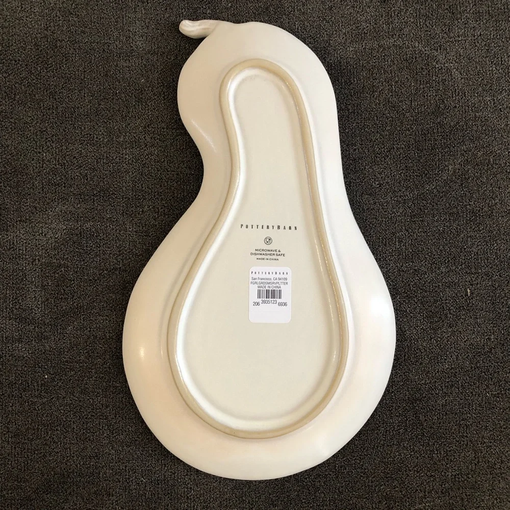 Pottery Barn Pumpkin Stoneware Platter
